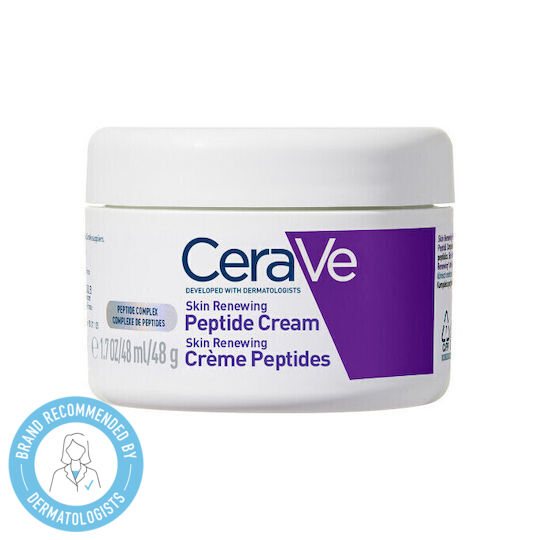 CeraVe Skin Renewing Peptide Κρέμα Προσώπου Με Σύμπλοκο Πεπτιδίων & 3 Απαραίτητα Ceramides 48g