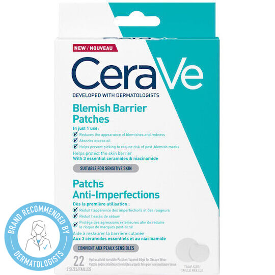 CeraVe Blemish Barrier Patches Αυτοκόλλητα Επιθέματα Κατά Των Ατελειών 22τμχ