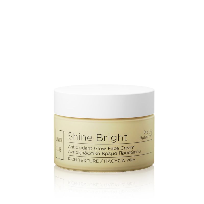 Lavish Care Shine Bright Antioxidant Glow Face Cream Αντιοξειδωτική Κρέμα Προσώπου Πλούσιας Υφής 50ml