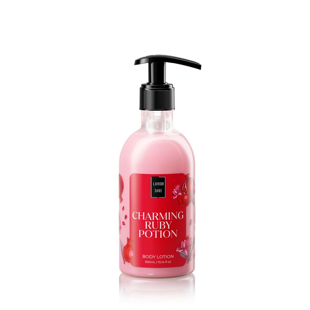Lavish Care Charming Ruby Potion Body Lotion Ενυδατικό Γαλάκτωμα Σώματος με Άρωμα Ρόδι 300ml